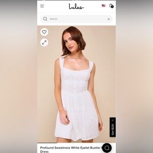 Lulus white dress